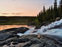 Waterfall in the Northwest Territories