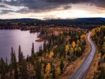 A photo of a sunrise in British Columbia