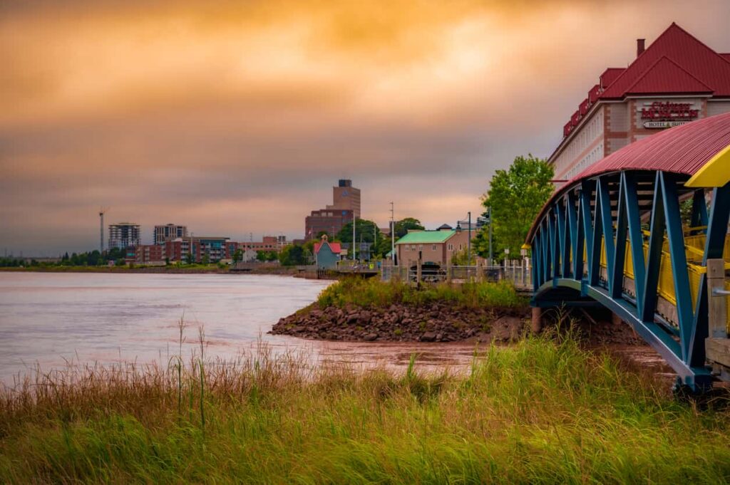 A landscape in Moncton, New Brunswick.